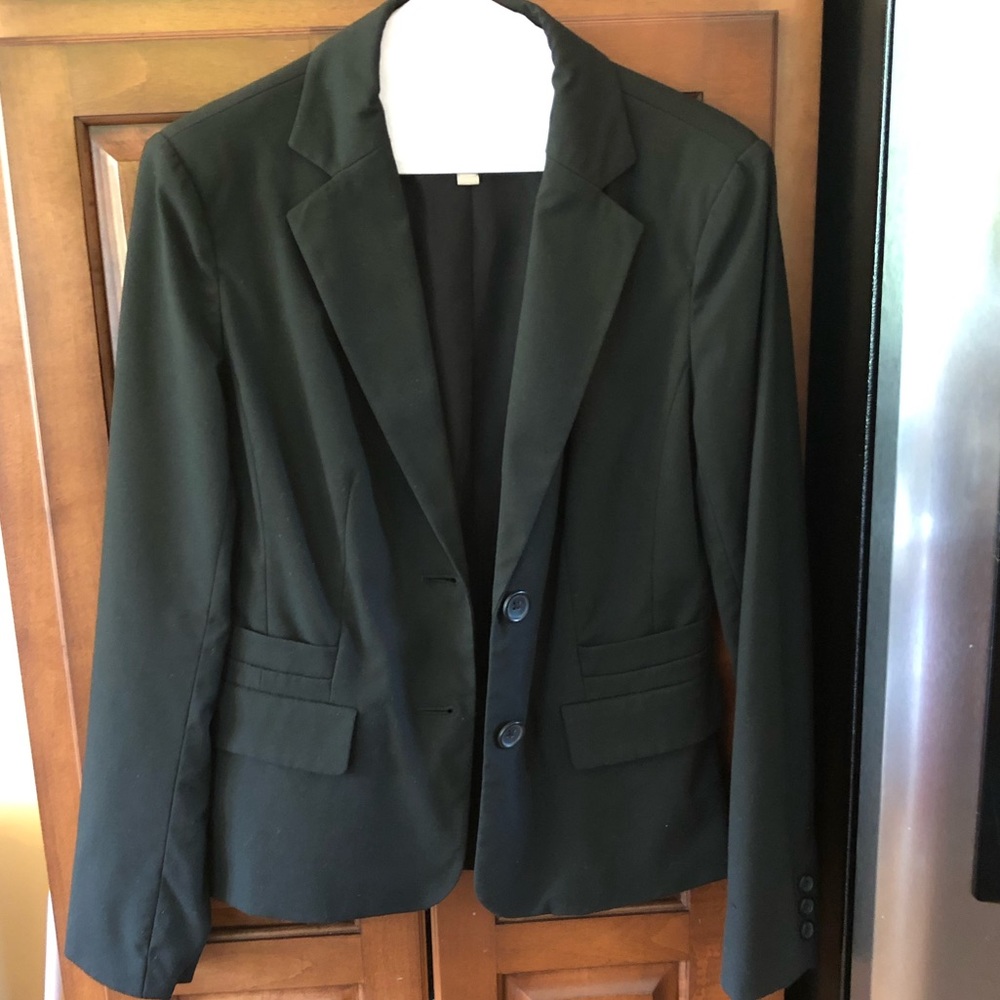 Banana Republic suit jacket blazer black sz 2